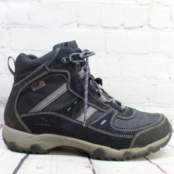 L.L. Bean Other - LL Bean Blue Leather Suede Waterproof Hiking Sneaker Boots Size 10.5 M